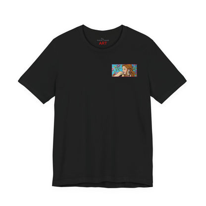 Unisex Jersey Short Sleeve Tee - Motiv: Ida (Ausschnitt H 5,8 cm) & Rückseite Ida, H 26 cm