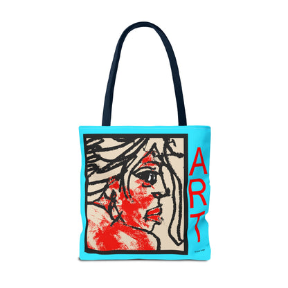 Tote Bag (AOP) - Motiv:  Front Ria & Rückseite Ria Blau
