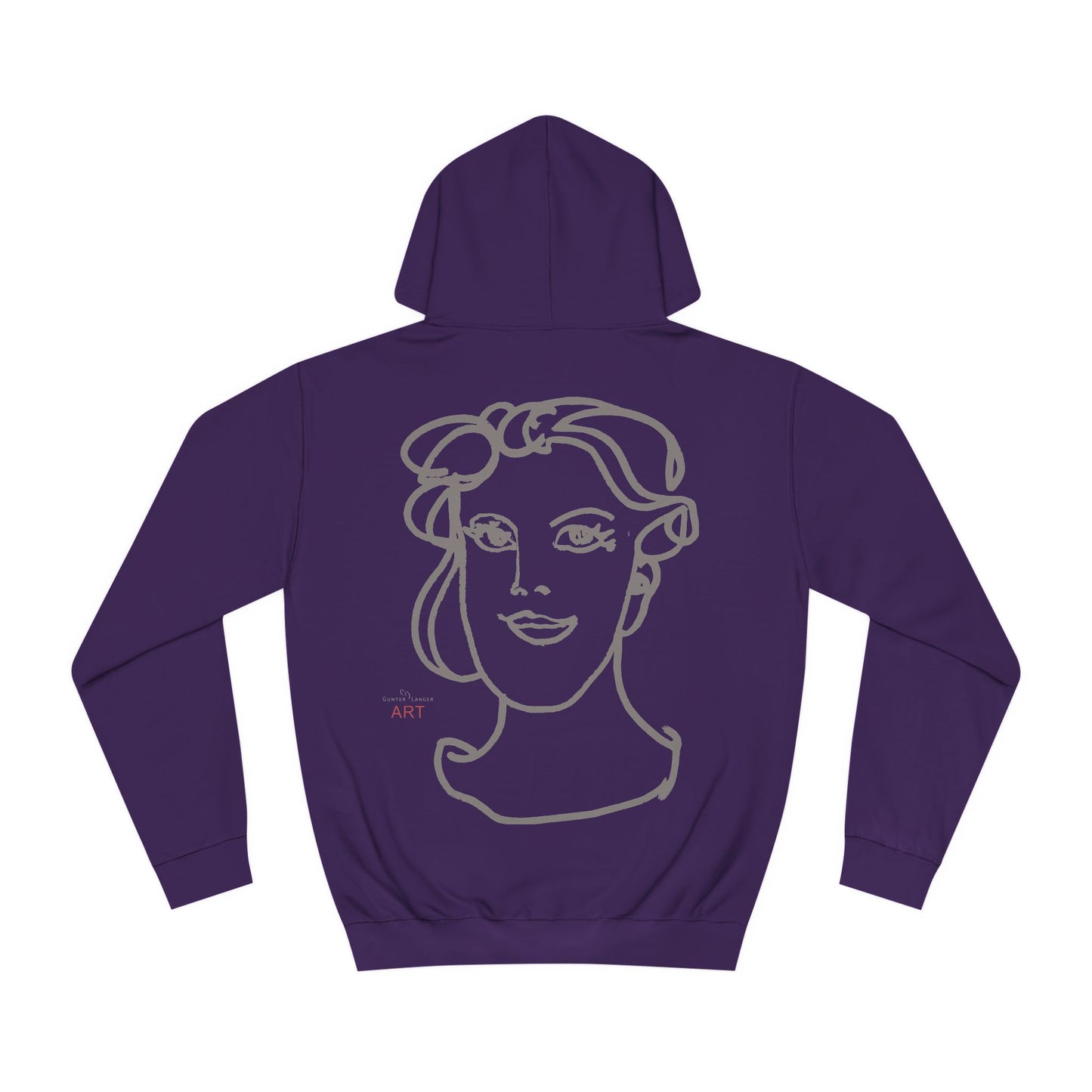 Unisex College Hoodie -  Motiv: (grau) Front Lars & Rückseite Gia