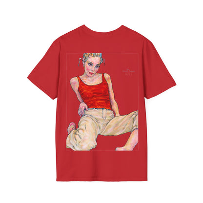 Unisex Softstyle T-Shirt - Motiv: Front Madeleine & Rückseite Madeleine