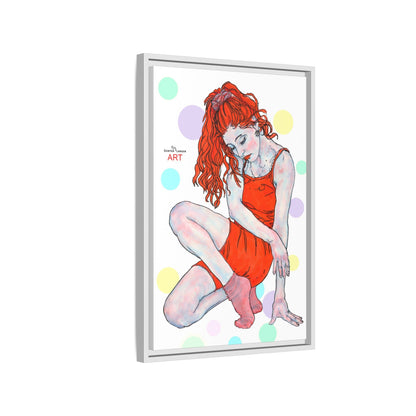 Matte Canvas, Framed (Multi-color) - Motiv:  Julia, Farbkreise, Format klein H 30,5 bis 76,2 cm