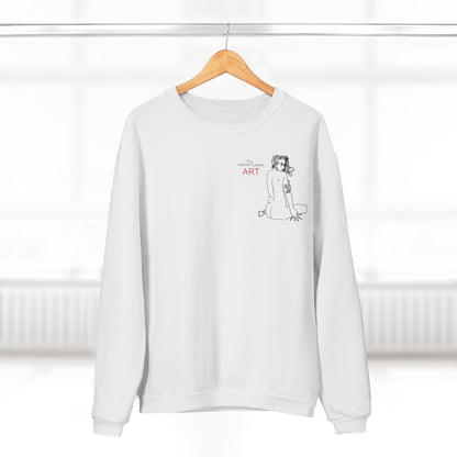 Unisex Crew Neck Sweatshirt (EU) - Motiv: Front Emilia H 13,6 cm & Rückseite Emilia H 48 cm