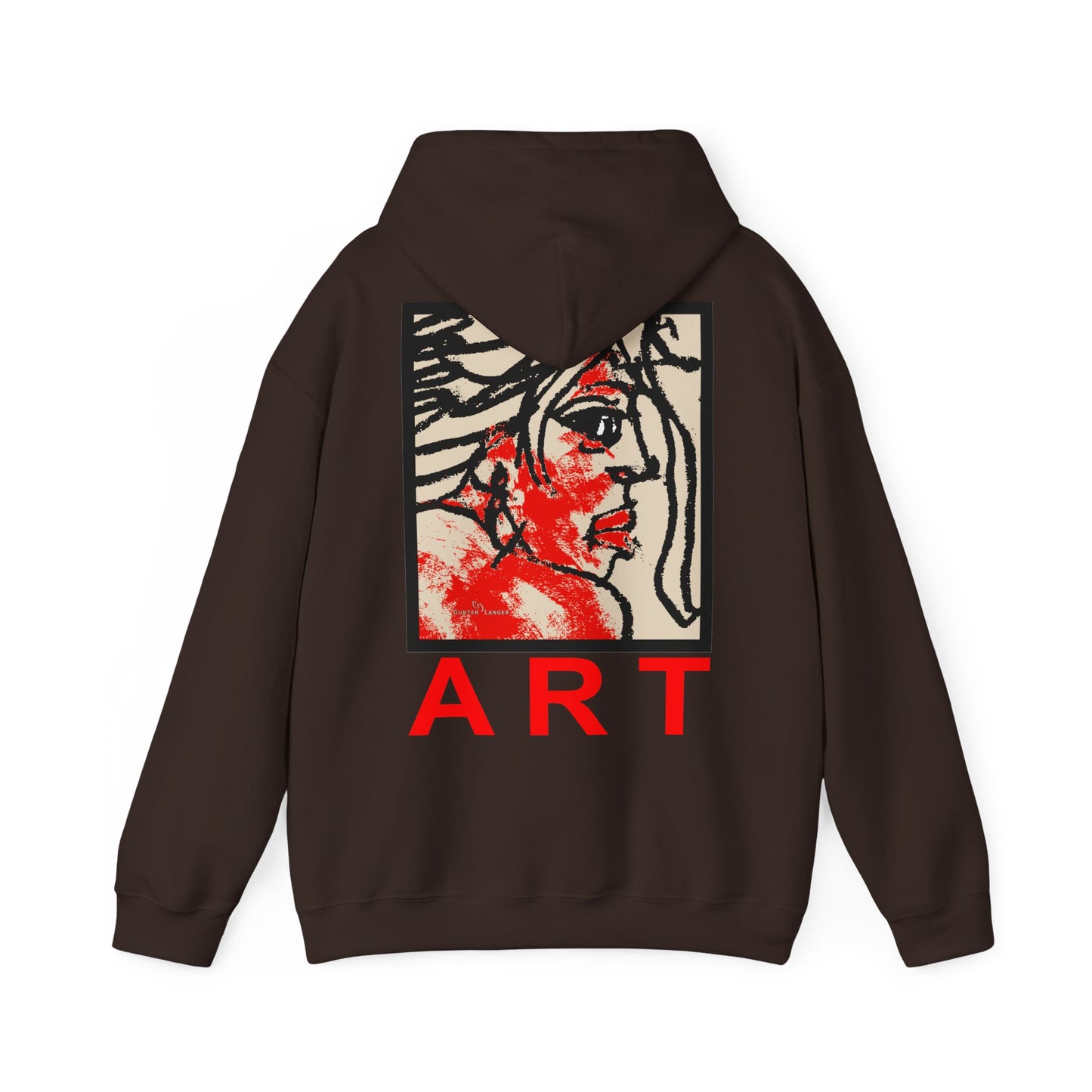 Unisex Heavy Blend™ Hooded Sweatshirt - Motiv: Rückseite "Ria", H43 cm