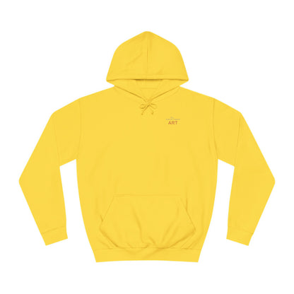 Unisex College Hoodie - Mutter und Tochter - Motiv: Frontseite Logo & Rückseite Geborgenheit