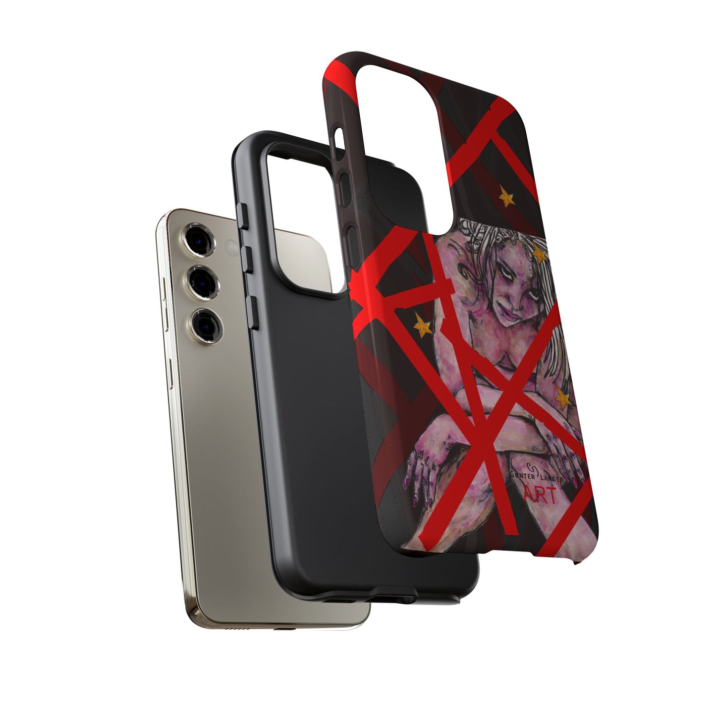 Tough Cases - Google Pixel - Samsung Galaxy - Motiv: Stella, Mikado