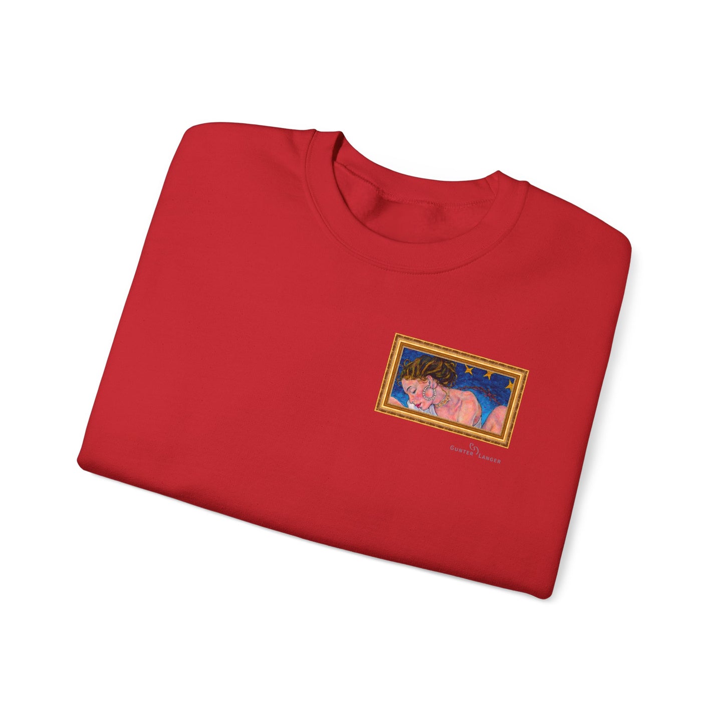 Unisex Heavy Blend™ Crewneck Sweatshirt - Motiv: Front Alva (Ausschnitt) &  Rückseite Alva