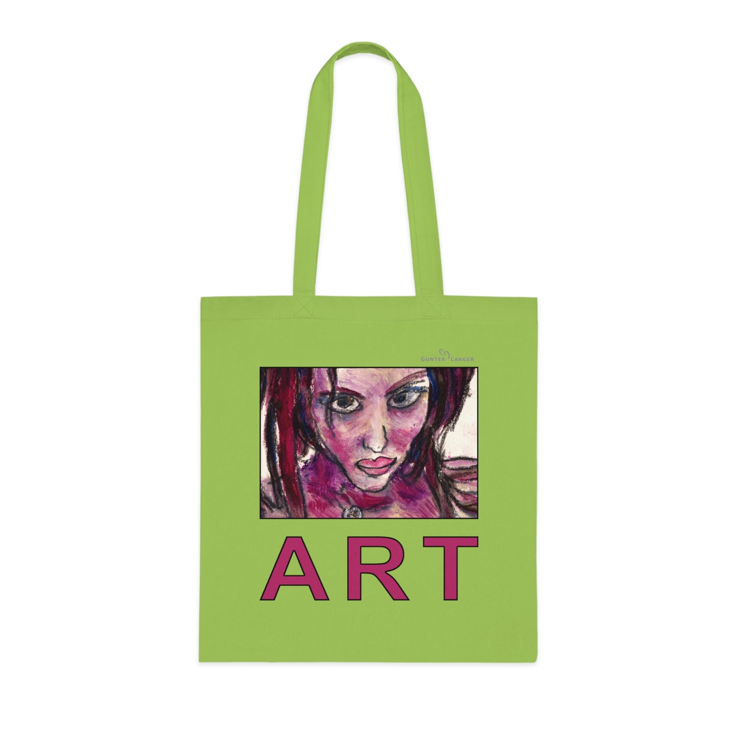 Cotton Tote - Motiv: Lola ART, einseitig bedruckt, H 17,5 cm
