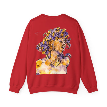 Unisex Heavy Blend™ Crewneck Sweatshirt - Motiv: Front Logo & Rückseite Pauline