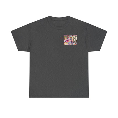 Unisex Heavy Cotton Tee - Motiv:  Motiv: Front Mara, H 9 cm & Rückseite Mara, H 27 cm