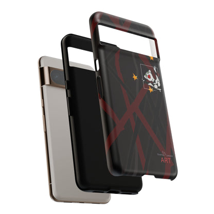 Tough Cases - Google Pixel - Samsung Galaxy - Motiv:  "Miau" klein H 8 cm, Sternenhimmel, Mikado3