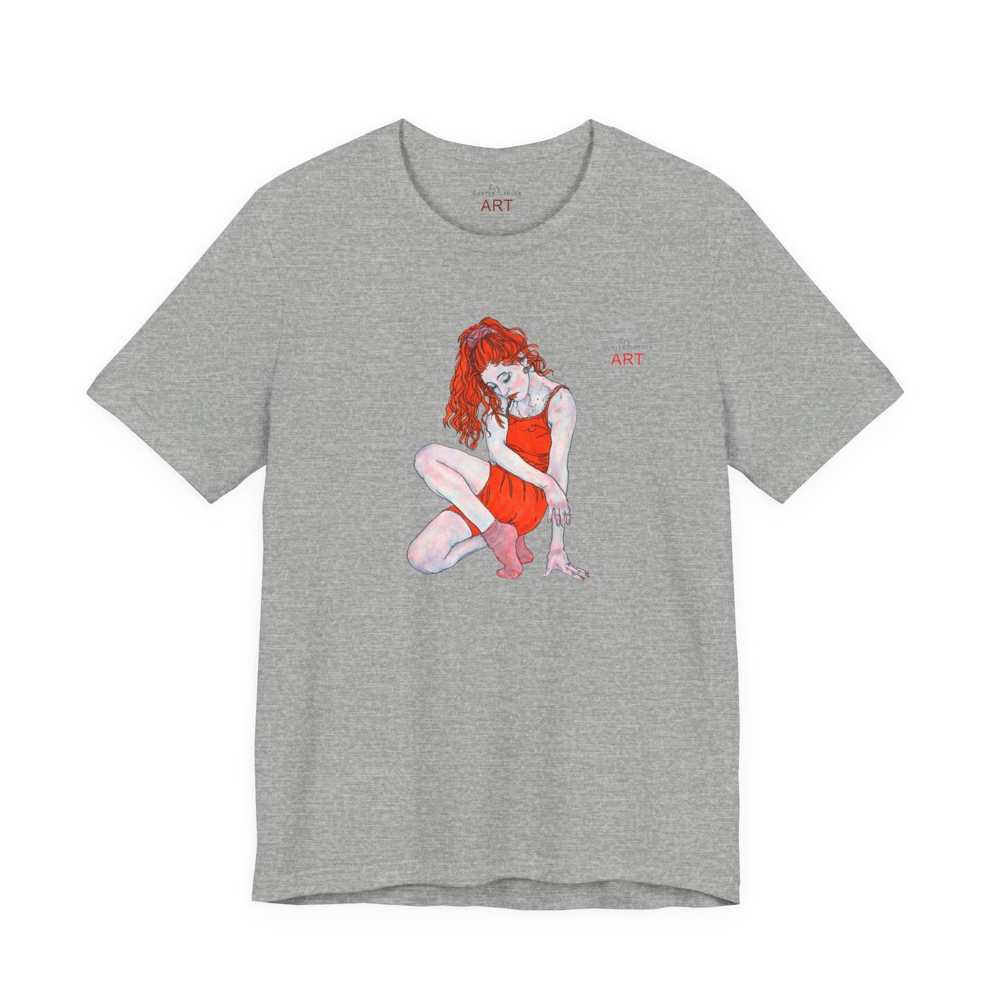 Unisex Jersey Short Sleeve Tee - Motiv: Front Julia, H 25 cm