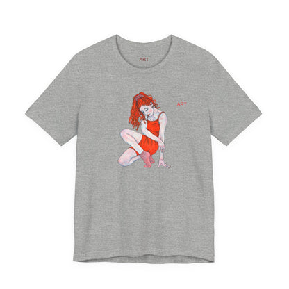 Unisex Jersey Short Sleeve Tee - Motiv: Front Julia, H 25 cm