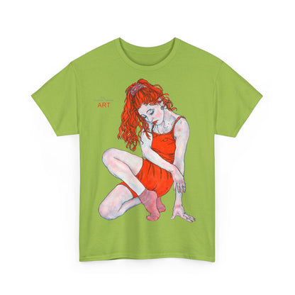 Unisex Heavy Cotton Tee - Motiv: Front Julia,  H 47 cm