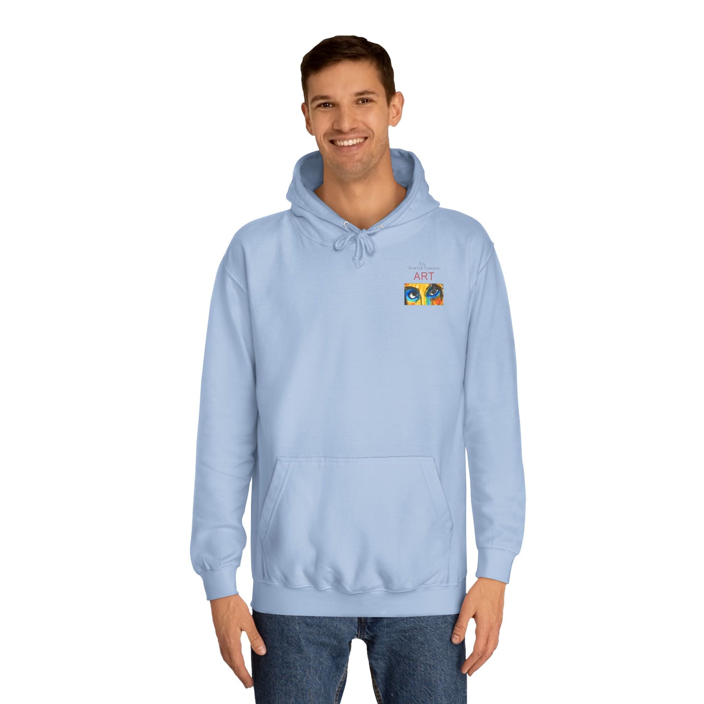 Unisex College Hoodie - Motiv: Augen & Frechdax