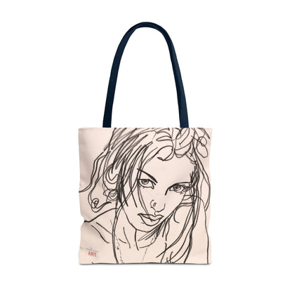Tote Bag (AOP) - Motiv:  Front Rosalie & Rückseite Bea