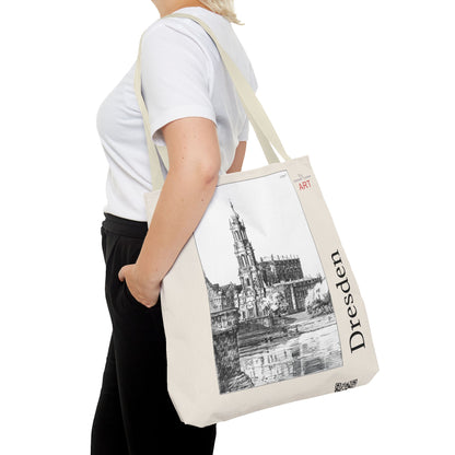 Tote Bag (AOP) - Motiv: Dresden -  Hofkirche, Bleistift