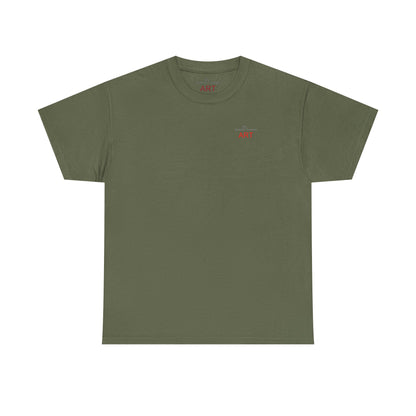 Unisex Heavy Cotton Tee - Motiv: Front Logo & Rückseite Lina, Neck Label