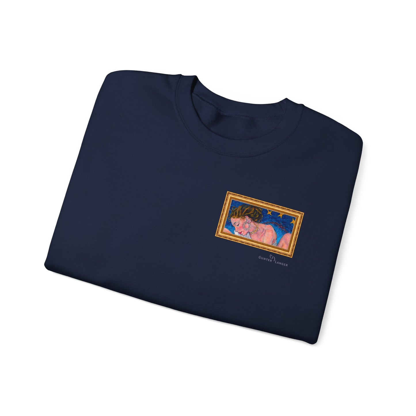 Unisex Heavy Blend™ Crewneck Sweatshirt - Motiv: Front Alva (Ausschnitt) &  Rückseite Alva