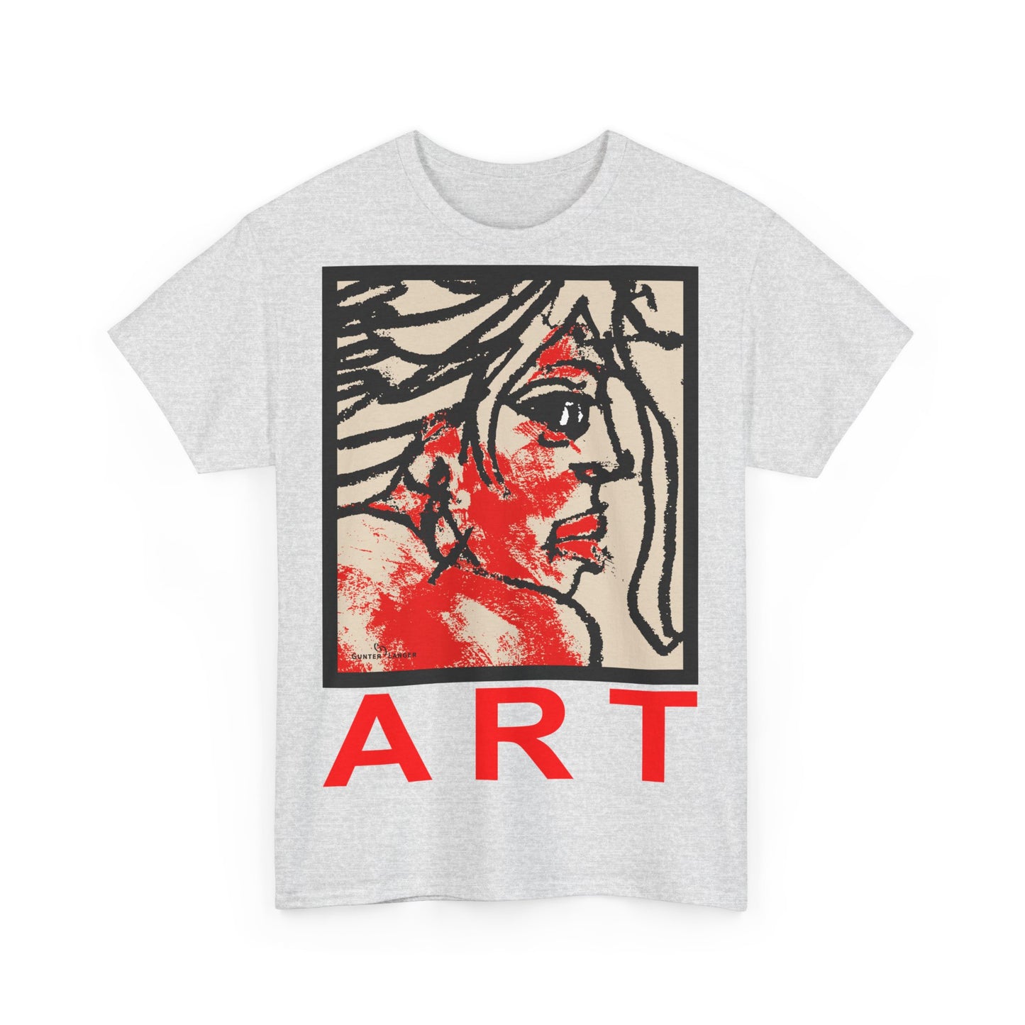 Unisex Heavy Cotton Tee  - Motiv: Front Ria, H 48,5 cm