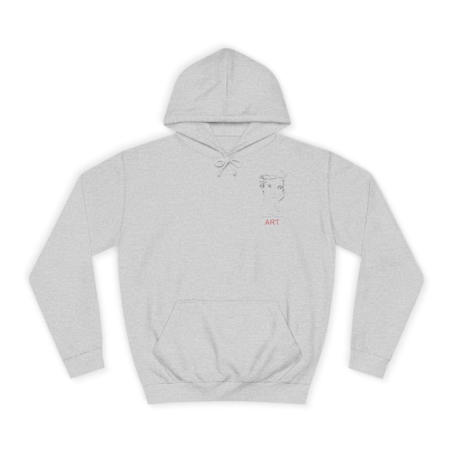 Unisex College Hoodie - Motiv: Front Helena (klein) H 12,3 cm & Rückseite Helena H 49,7 cm