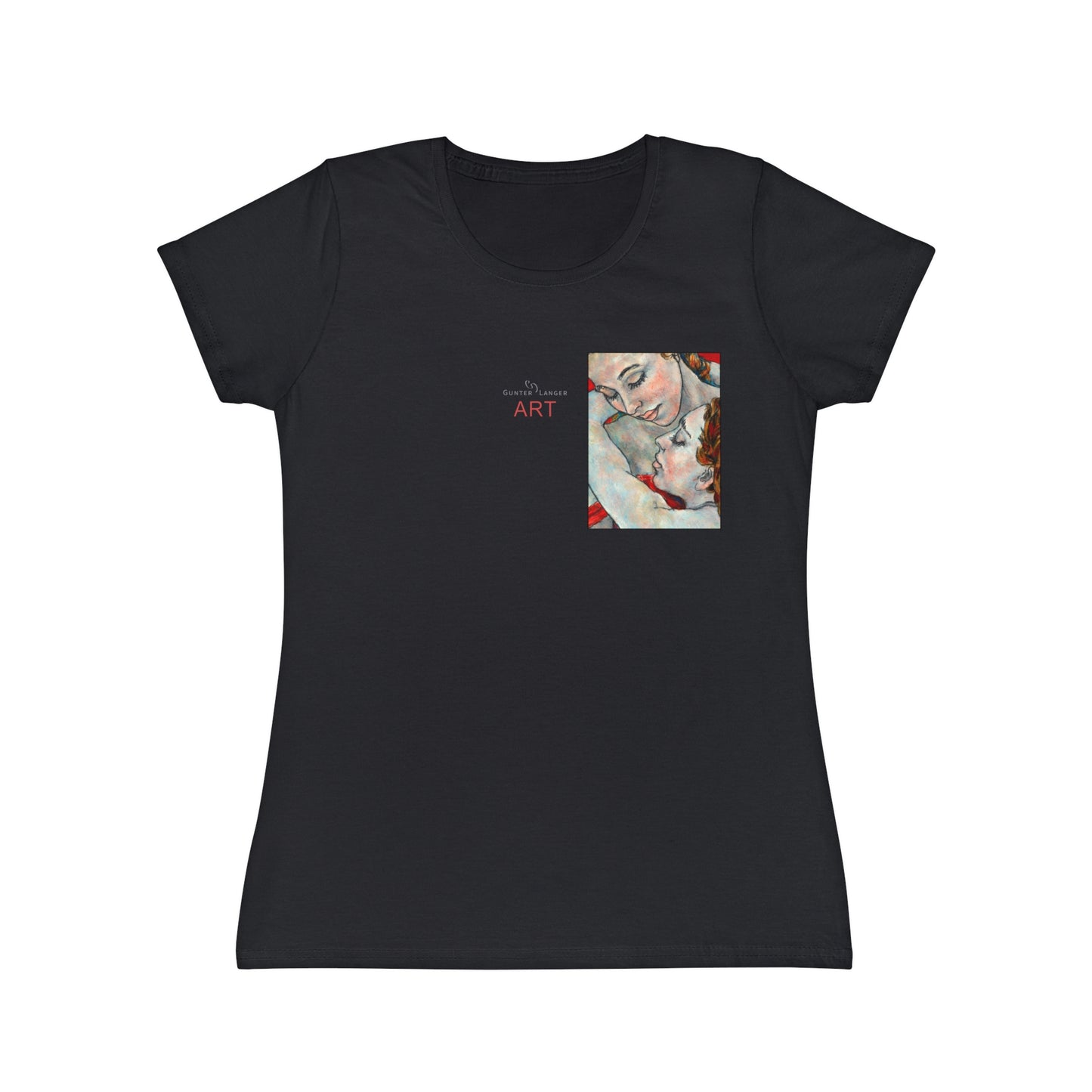 Women's Iconic T-Shirt - Motiv: Nähe (klein) & Nähe (groß)