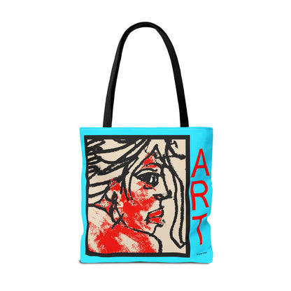 Tote Bag (AOP) - Motiv:  Front Ria & Rückseite Ria Blau