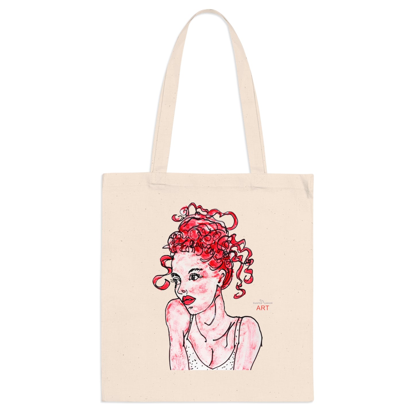 Tote Bag - Motiv: Mila, einseitig bedruckt, H 30,5 cm