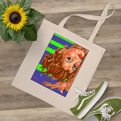 Tote Bag - Motiv: Sylvia, einseitig bedruckt, H 30,5 cm