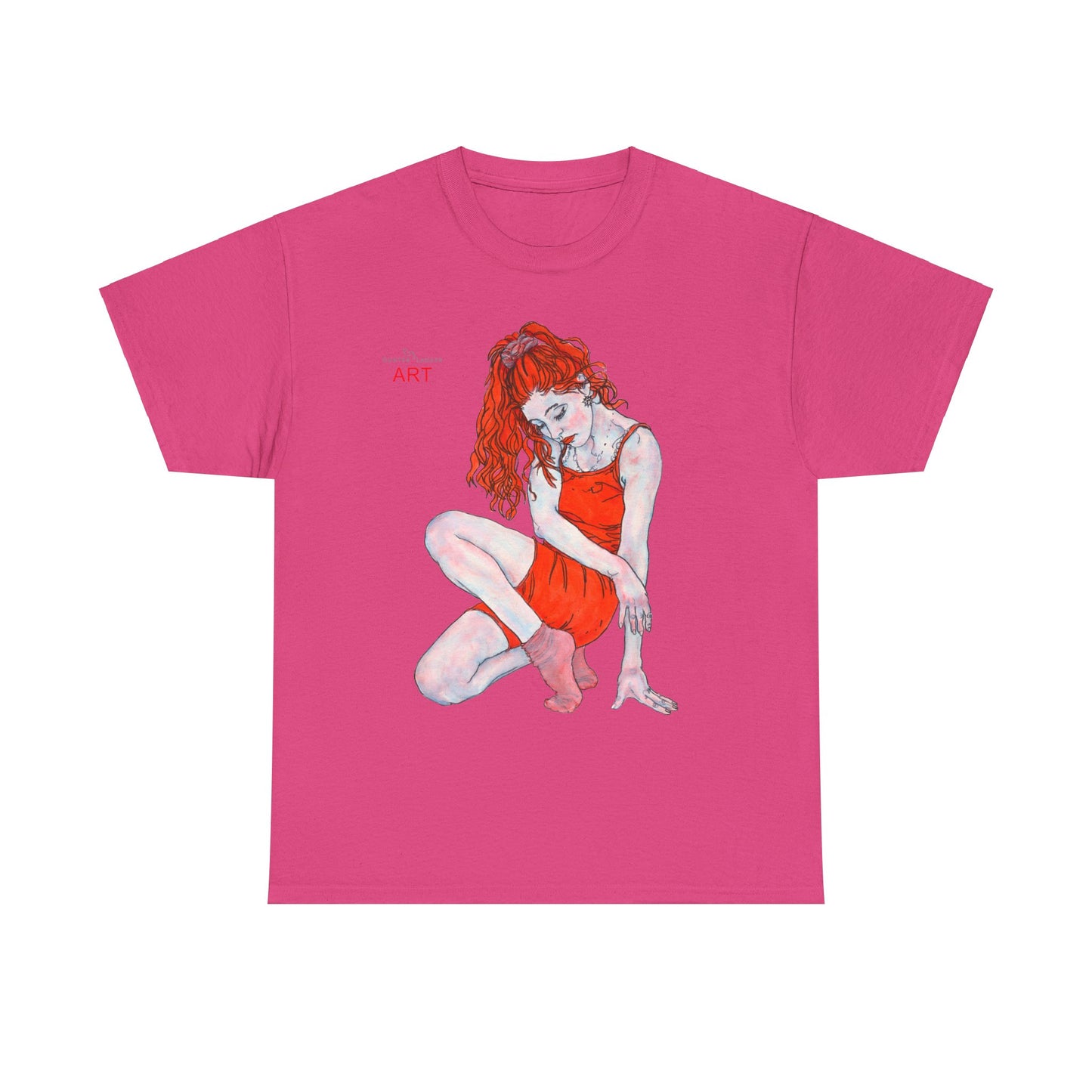 Unisex Heavy Cotton Tee - Motiv: Front Julia, H 41 cm