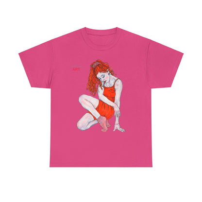 Unisex Heavy Cotton Tee - Motiv: Front Julia, H 41 cm