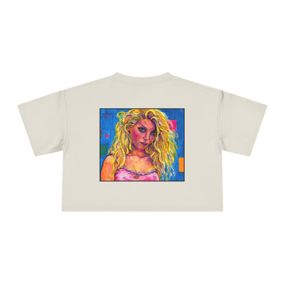 Women's Crop Tee - Motiv: Front "Maria" H 8,6 cm & Rückseite "Maria" (Ausschnitt) H 24,8 cm