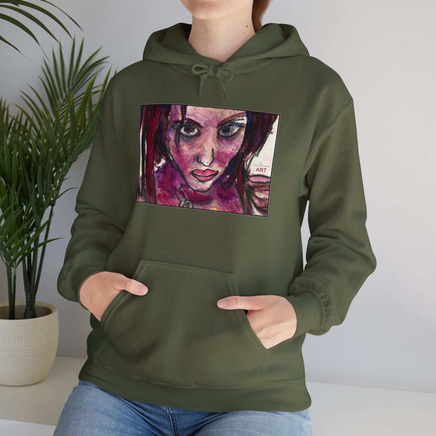 Unisex Heavy Blend™ Hooded Sweatshirt - Motiv Frontseite "Lola", H 19 cm