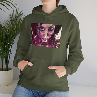 Unisex Heavy Blend™ Hooded Sweatshirt - Motiv Frontseite "Lola", H 19 cm