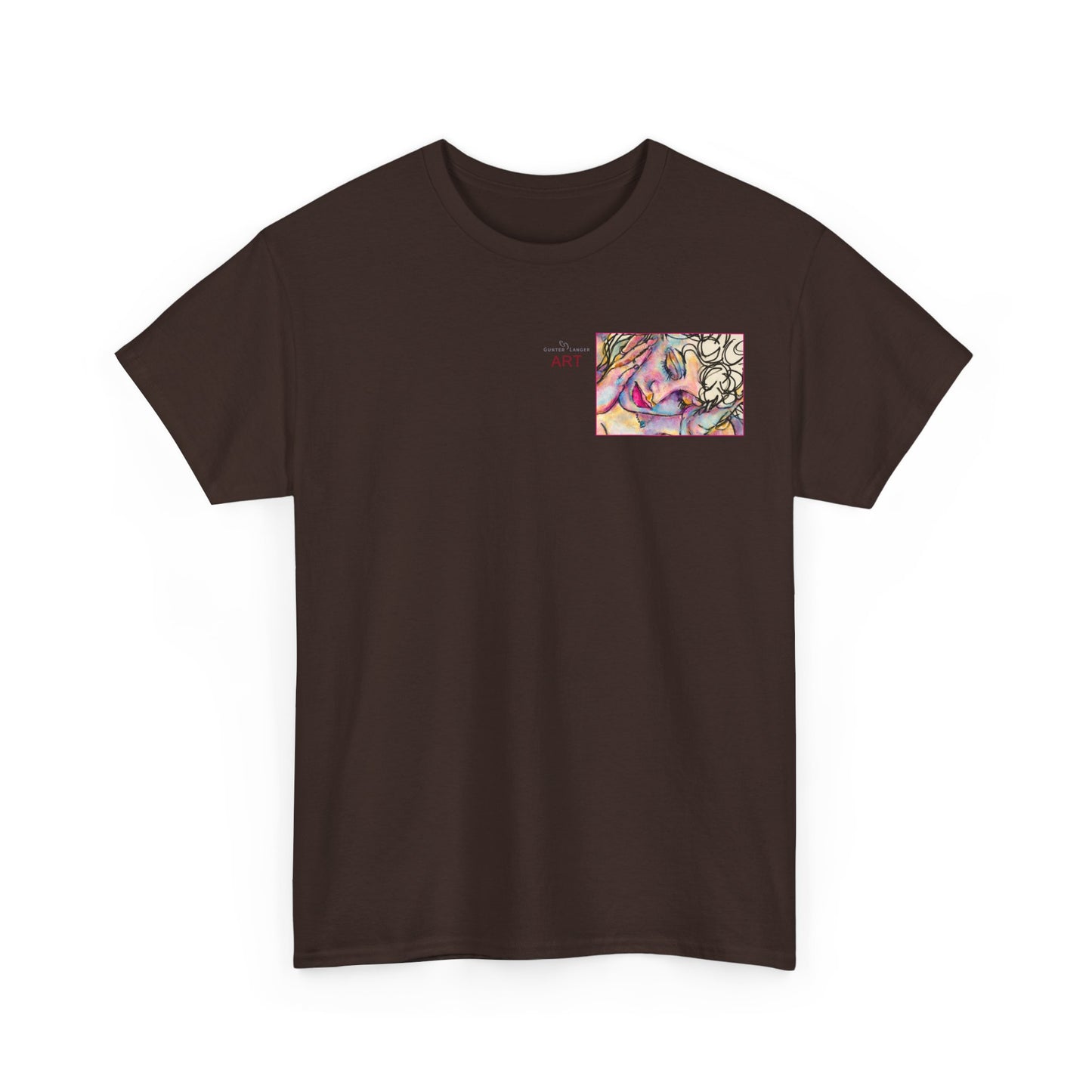 Unisex Heavy Cotton Tee - Motiv:  Motiv: Front Mara, H 9 cm & Rückseite Mara, H 27 cm
