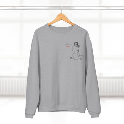 Unisex Crew Neck Sweatshirt (EU) - Motiv: Front Emilia H 13,6 cm & Rückseite Emilia H 48 cm