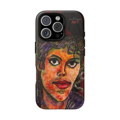 Tough Cases - iPhone - Motiv: MJ, Schwarz