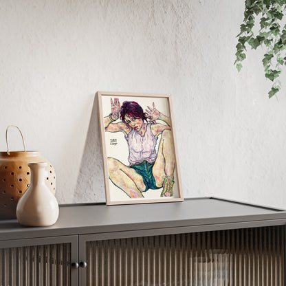 Posters with Wooden Frame - Motiv: Siegesgöttin