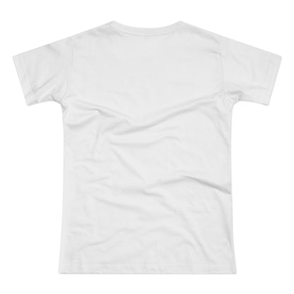 Single Jersey Women's T-shirt - hell - Motiv: Alva, Ausschnitt, H 6,5 cm