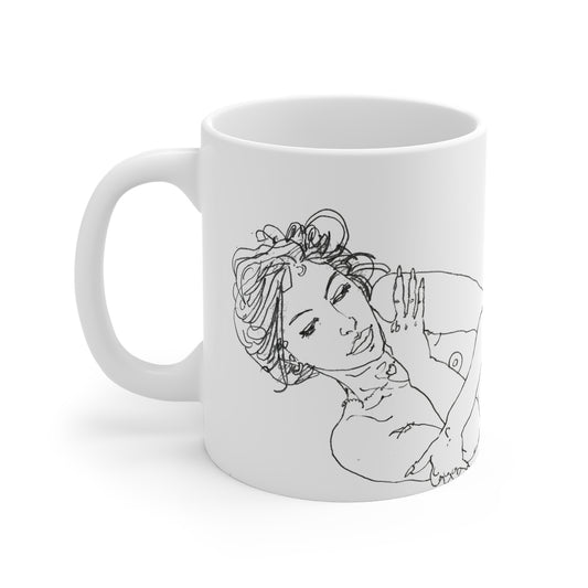 Ceramic Mug (EU) - Motiv: Leonie weiß