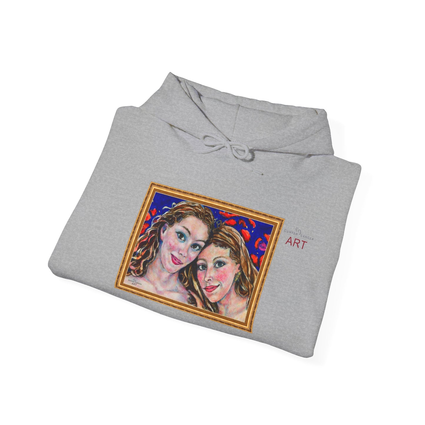 Unisex Heavy Blend™ Hooded Sweatshirt - Motiv: Front "Freundinnen" H 17,5 cm
