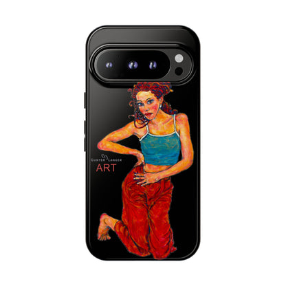 Tough Cases - Google Pixel - Samsung Galaxy - Motiv: Lea, Schwarz