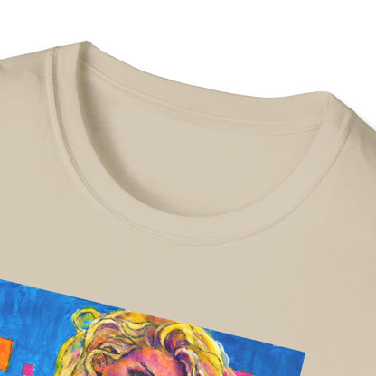 Unisex Softstyle T-Shirt - Motiv: Front Maria,  H 33cm