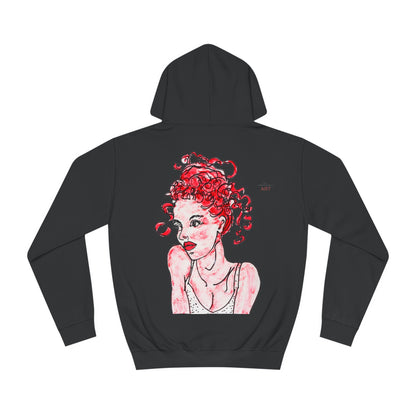 Unisex College Hoodie - Motiv: Frontseite Logo & Rückseite Mila