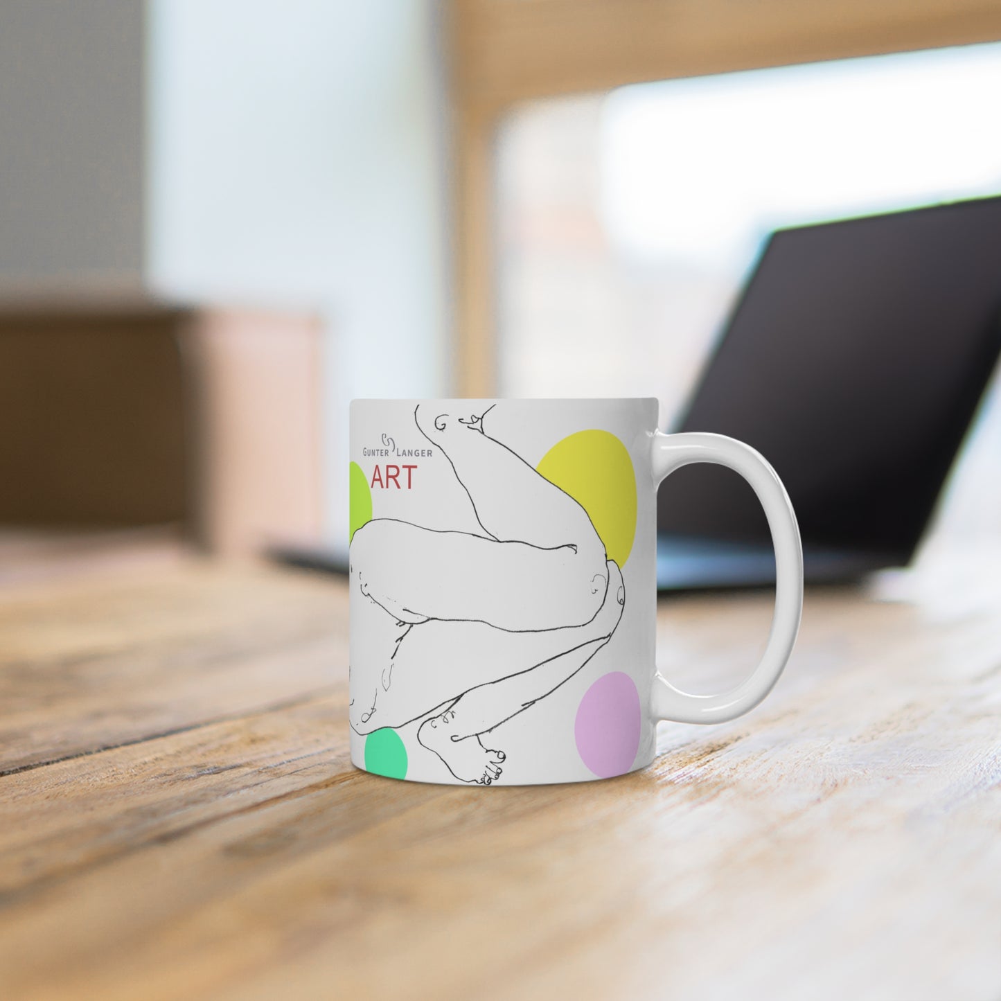 Ceramic Mug (EU) - Motiv: Leonie, Farbkreise