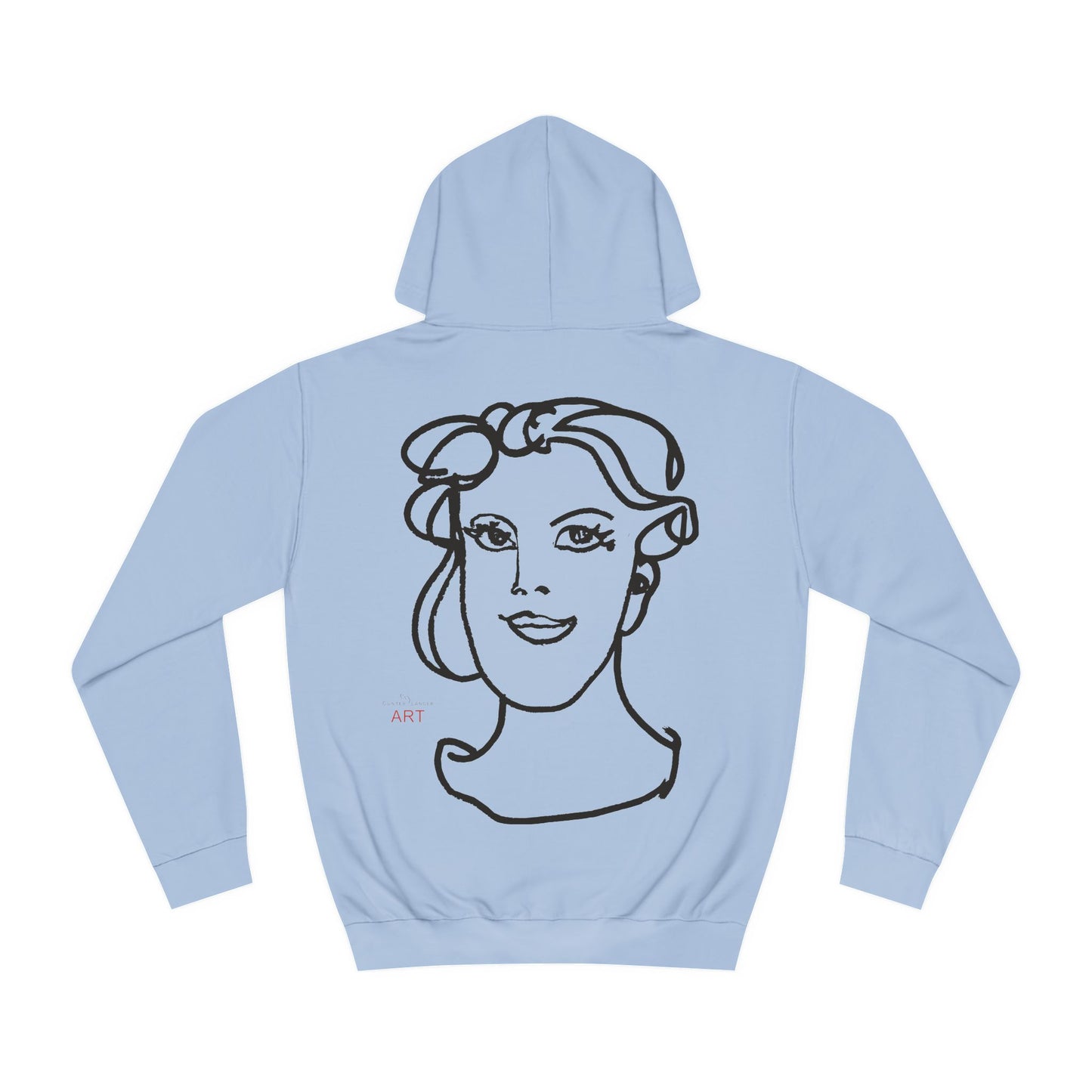 Unisex College Hoodie - Motiv: (schwarz) Front Lars & Rückseite Gia