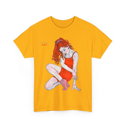 Unisex Heavy Cotton Tee - Motiv: Front Julia, H 41 cm