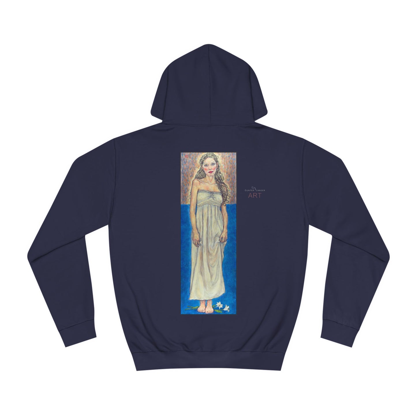 Unisex College Hoodie - Motiv: Front Marie (Ausschnitt) & Rückseite Marie