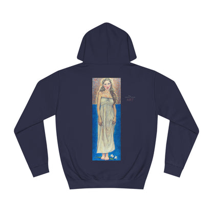 Unisex College Hoodie - Motiv: Front Marie (Ausschnitt) & Rückseite Marie