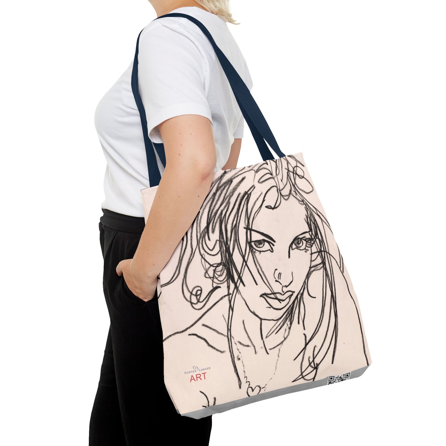 Tote Bag (AOP) - Motiv:  Front Rosalie & Rückseite Bea