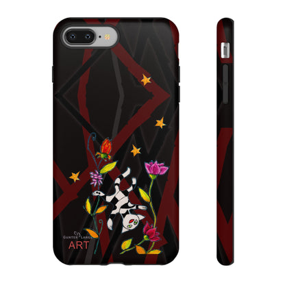 Tough Cases - iPhone - Motiv: Katze schwebt und Ranken, H 7,73 cm, Mikado3